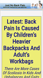 Mobile Screenshot of justnobackpain.com